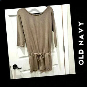 Old Navy Shorts Romper Color: Taupe